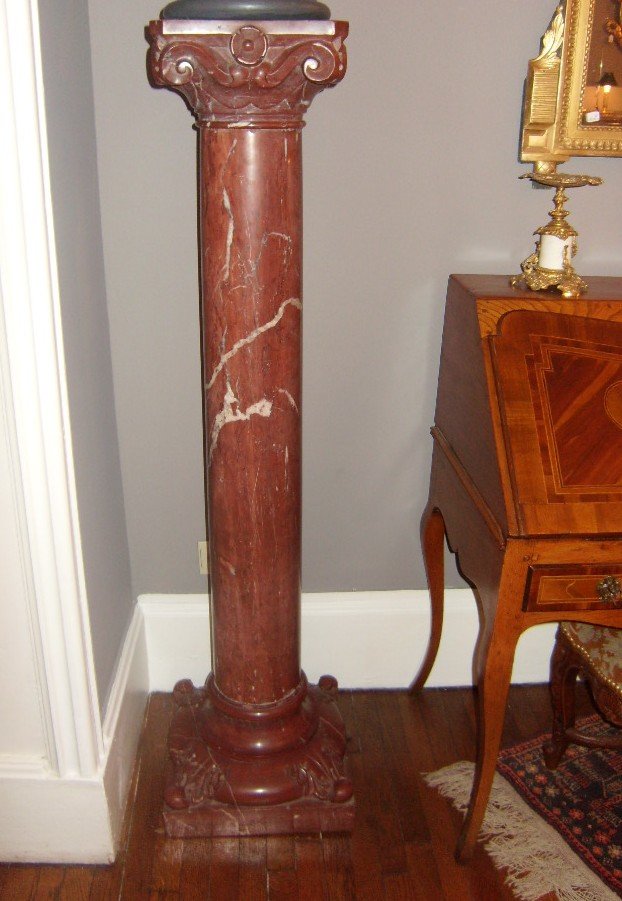 Red Marble Column