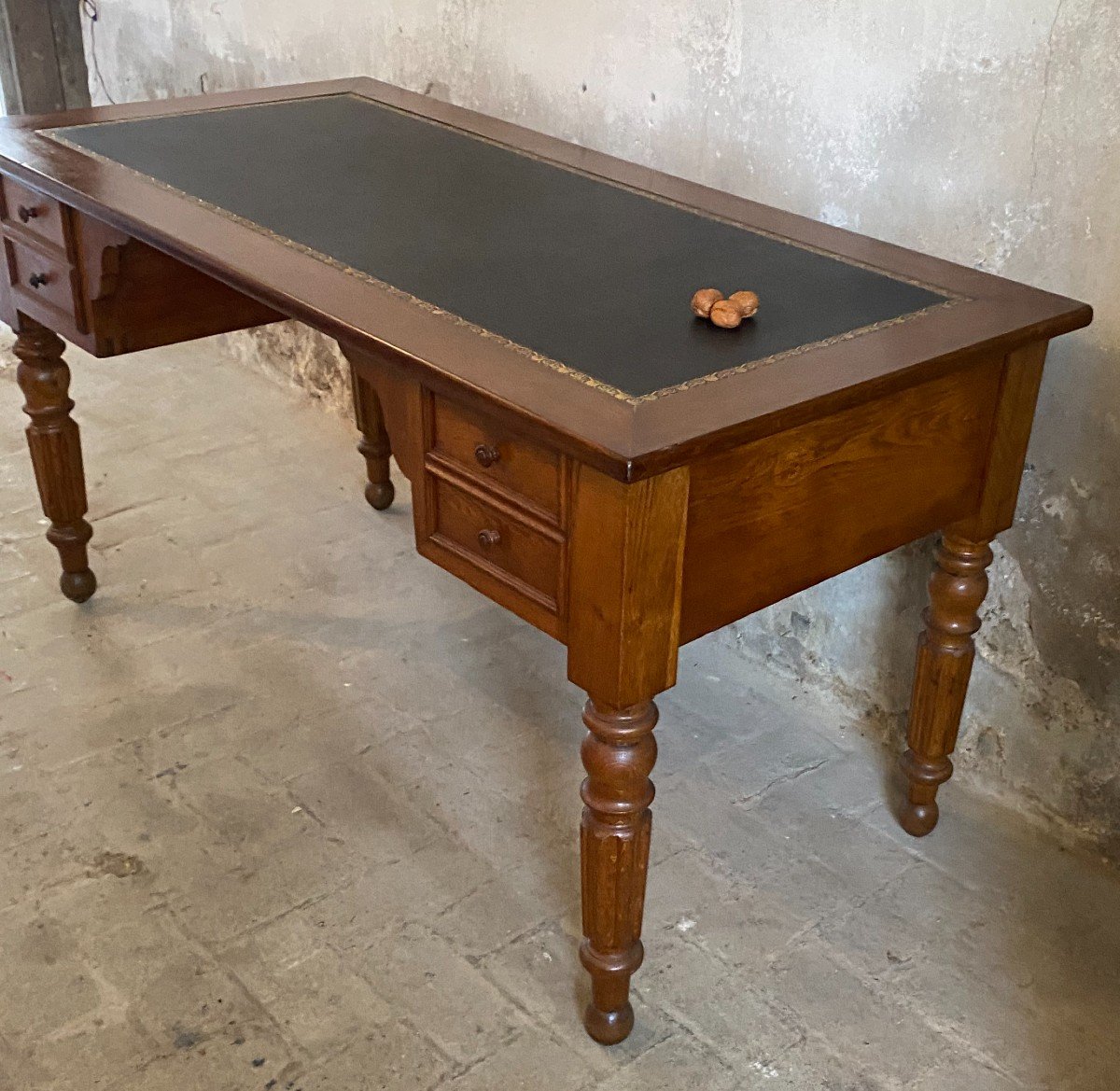 19th Century Oak Desk-photo-3