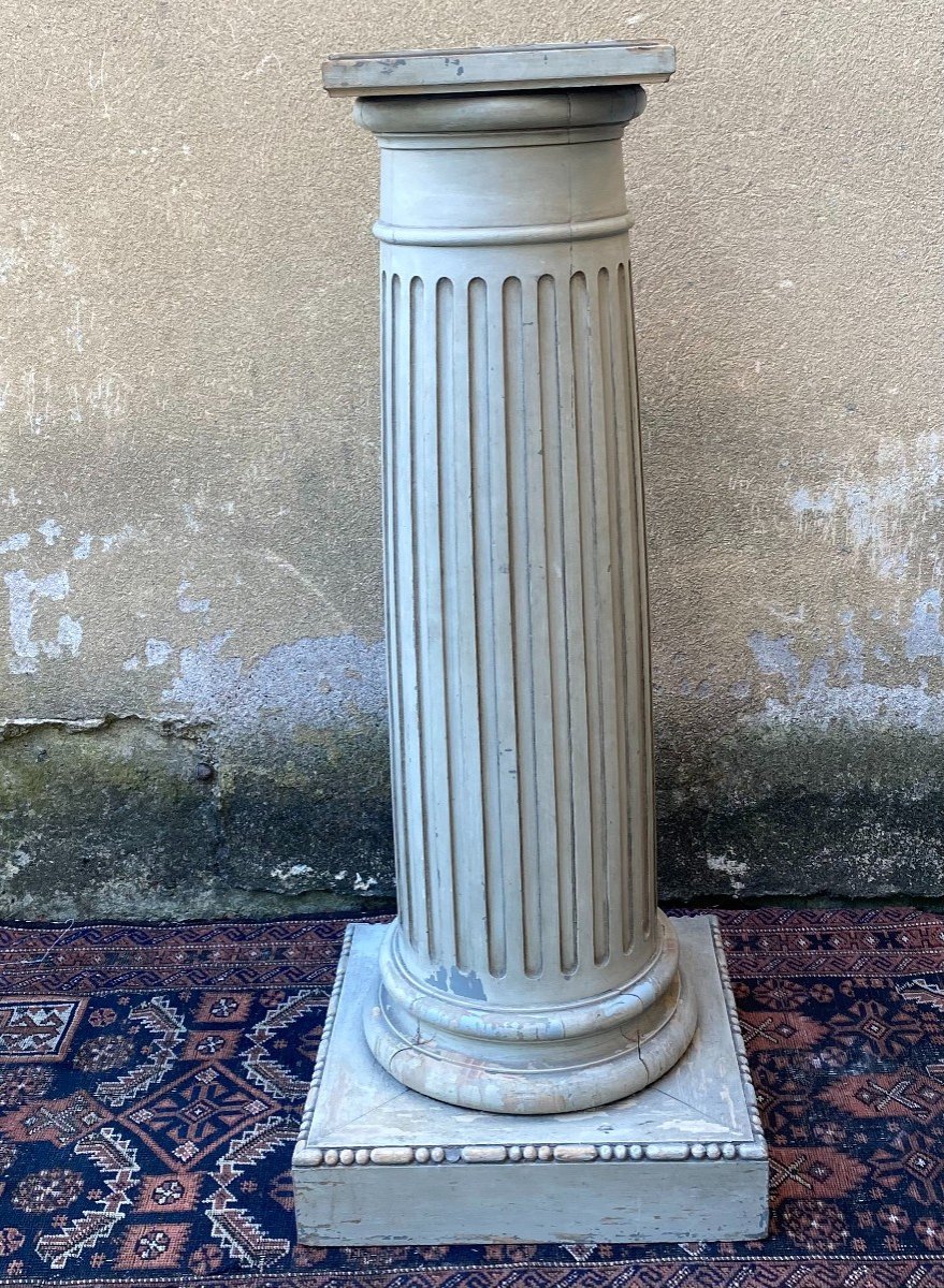 Painted Wooden Column 