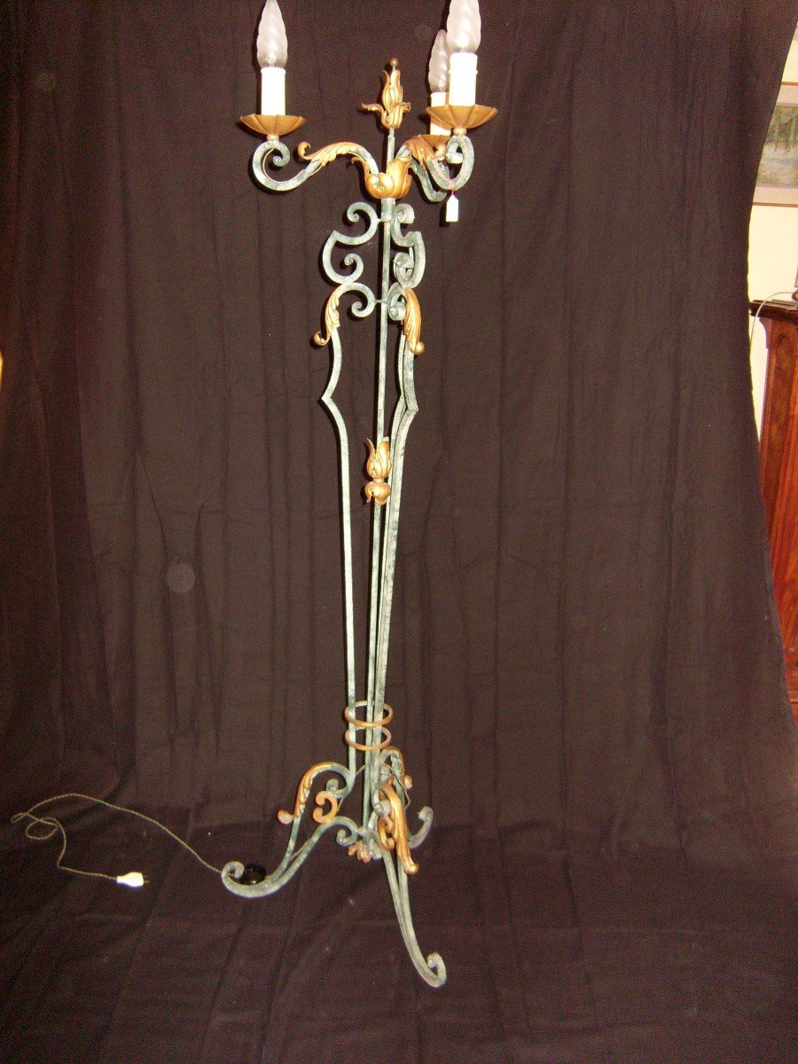 Wrought Iron Floor Lamp -photo-2