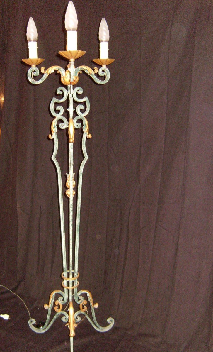 Wrought Iron Floor Lamp 