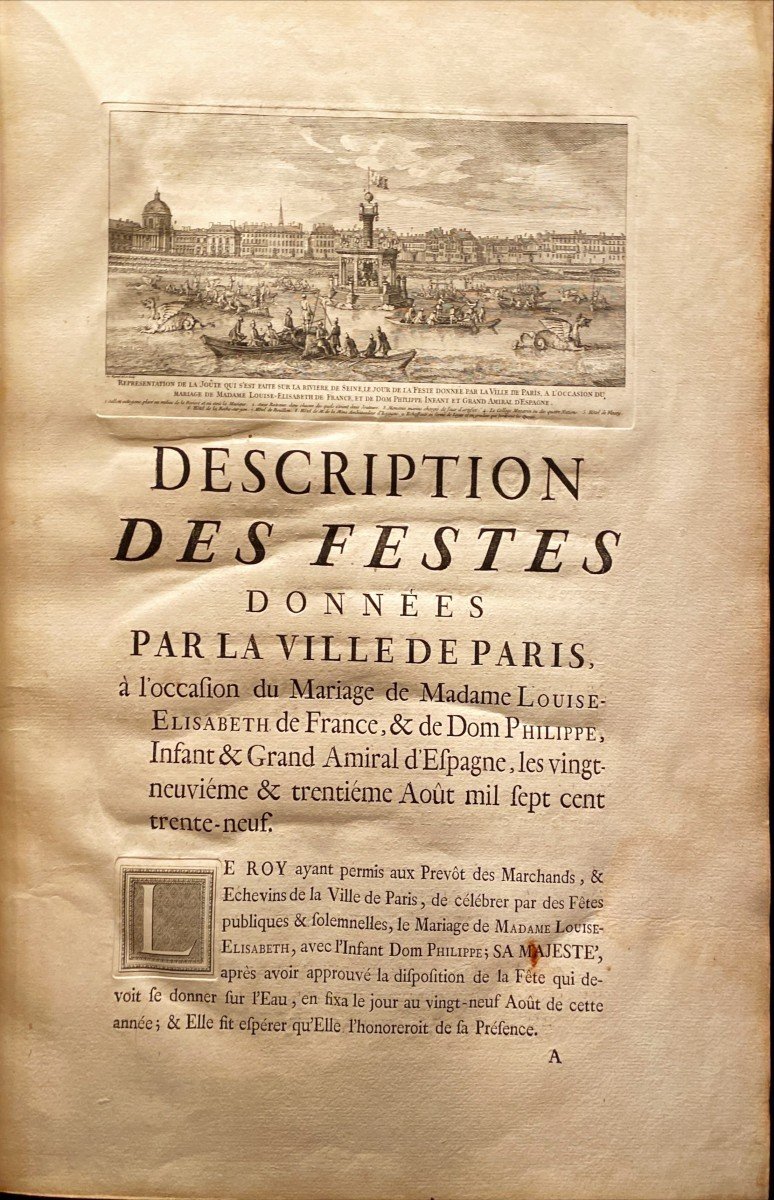 Book Of Festivities–blondel Gabriel Rigaud Rousset Salley Servandoni Soubeyran. Description Of Festivities-photo-3