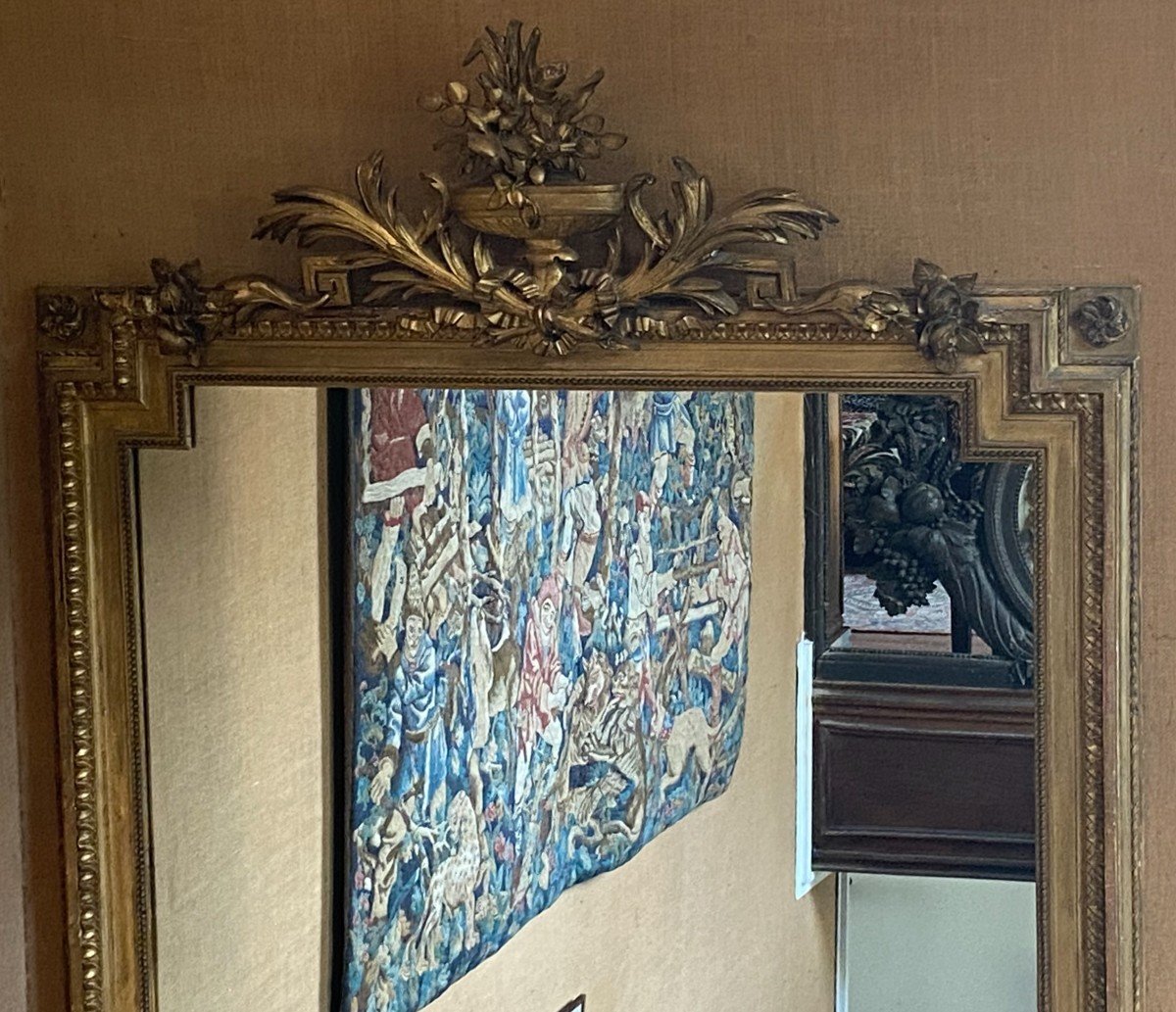 Very Large Mirror, Mirror, In Gilded Wood-photo-2