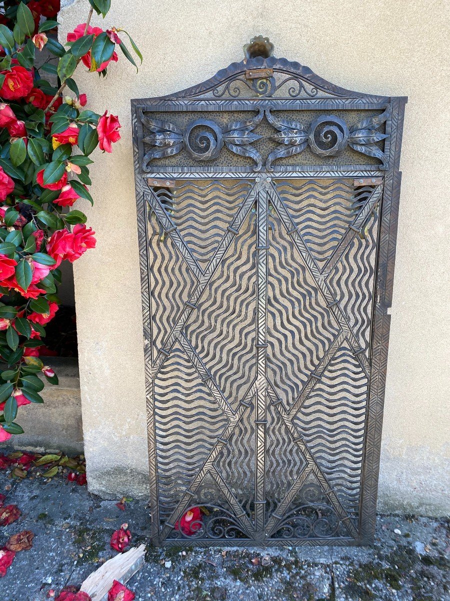 Art Deco Wrought Iron Door-photo-3