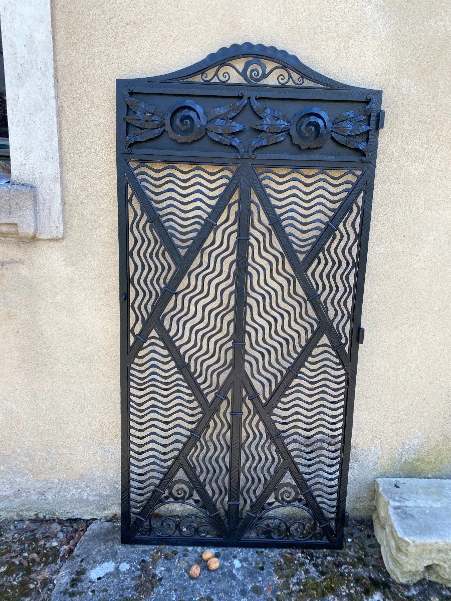 Art Deco Wrought Iron Door-photo-3