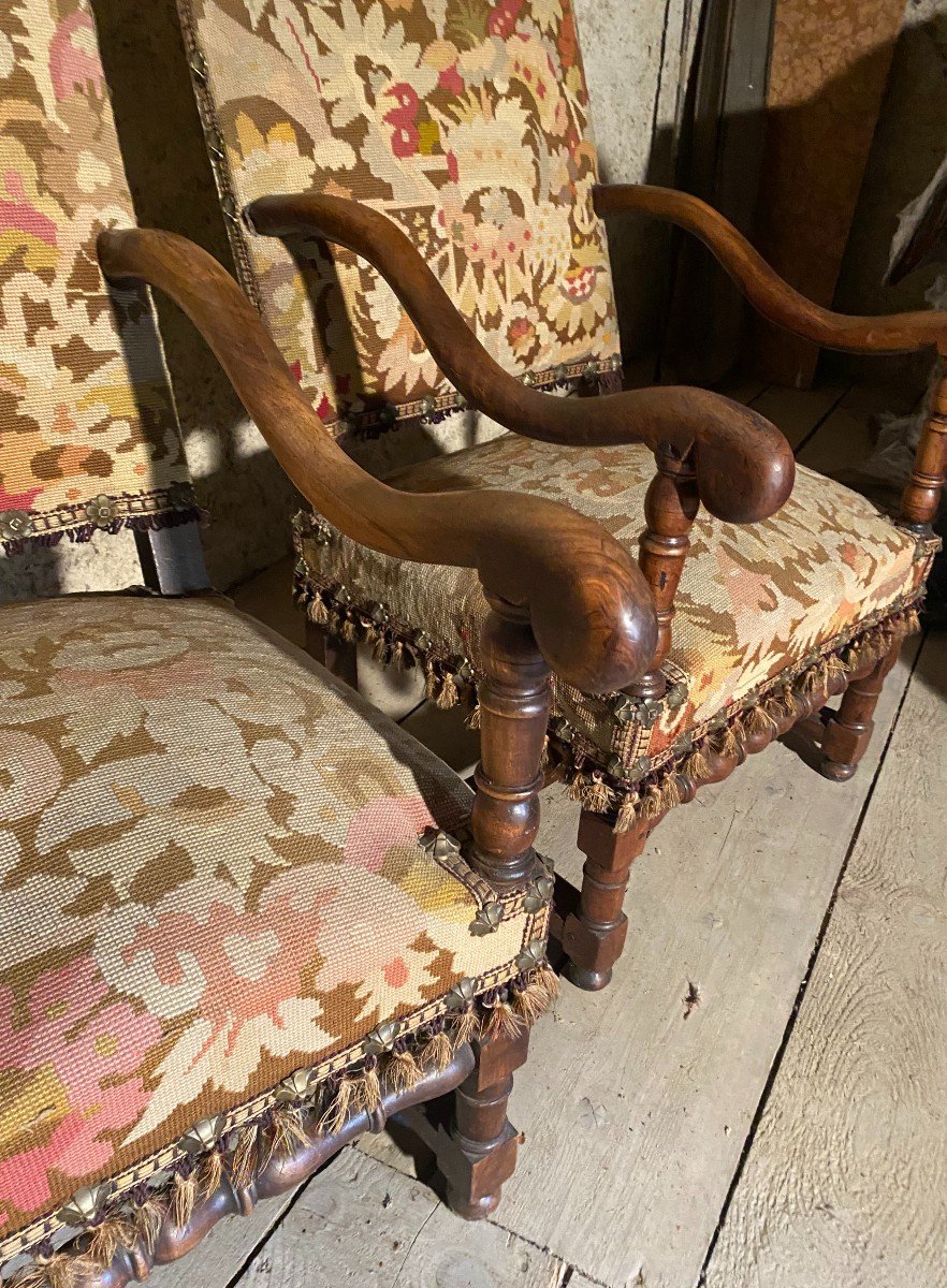 Pair Of 18th Century Armchairs-photo-3