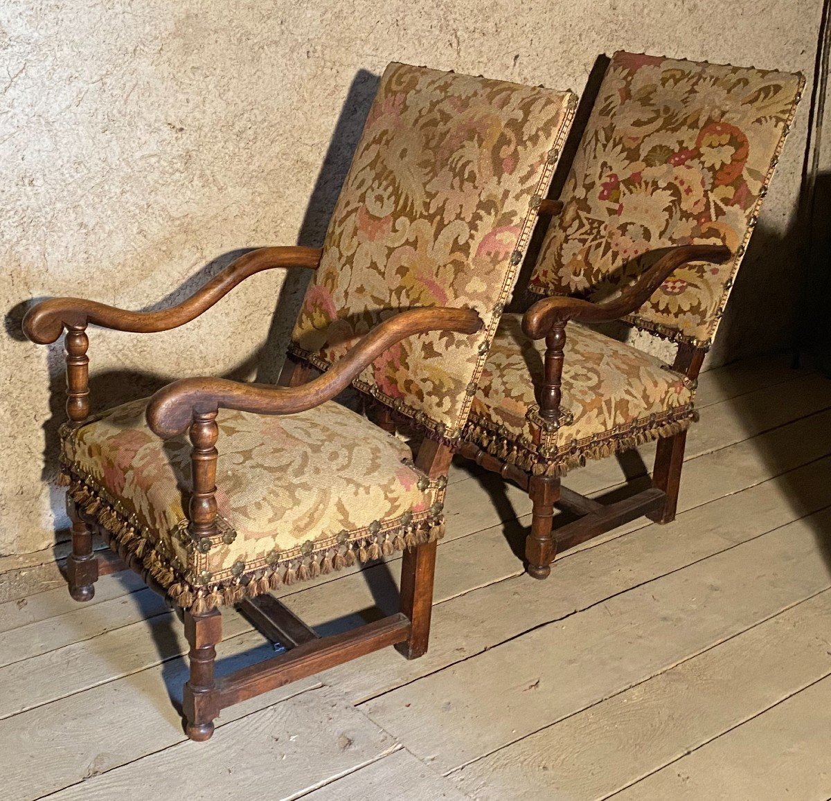 Pair Of 18th Century Armchairs-photo-4