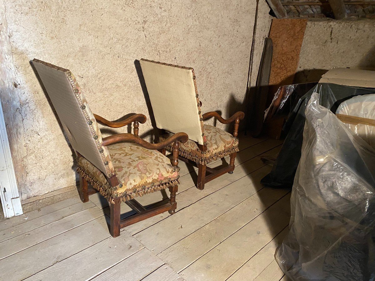 Pair Of 18th Century Armchairs-photo-3