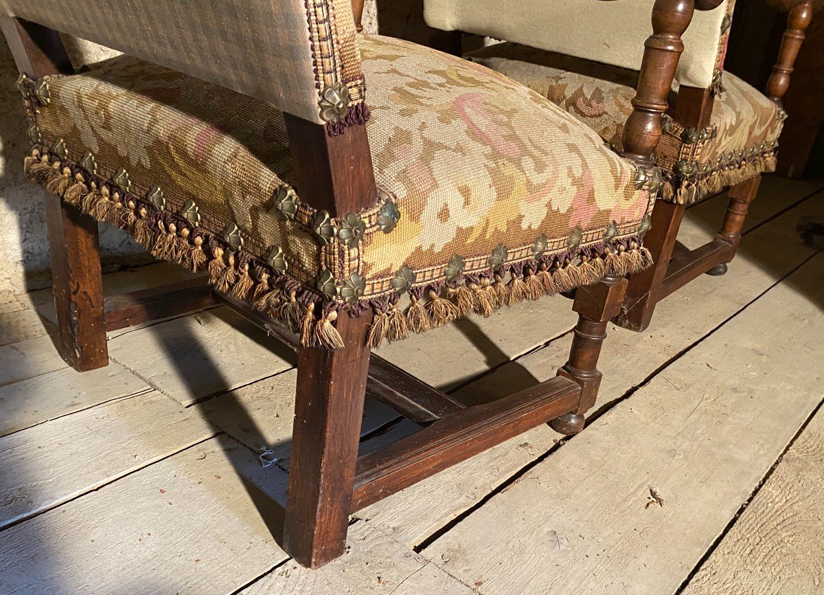 Pair Of 18th Century Armchairs-photo-4