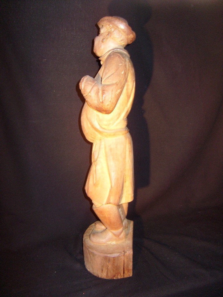 Statue En Bois, Jovial Artisan-photo-4