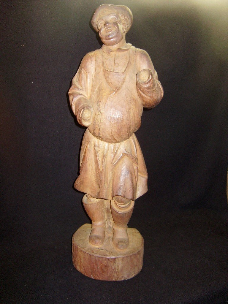 Statue En Bois, Jovial Artisan-photo-1