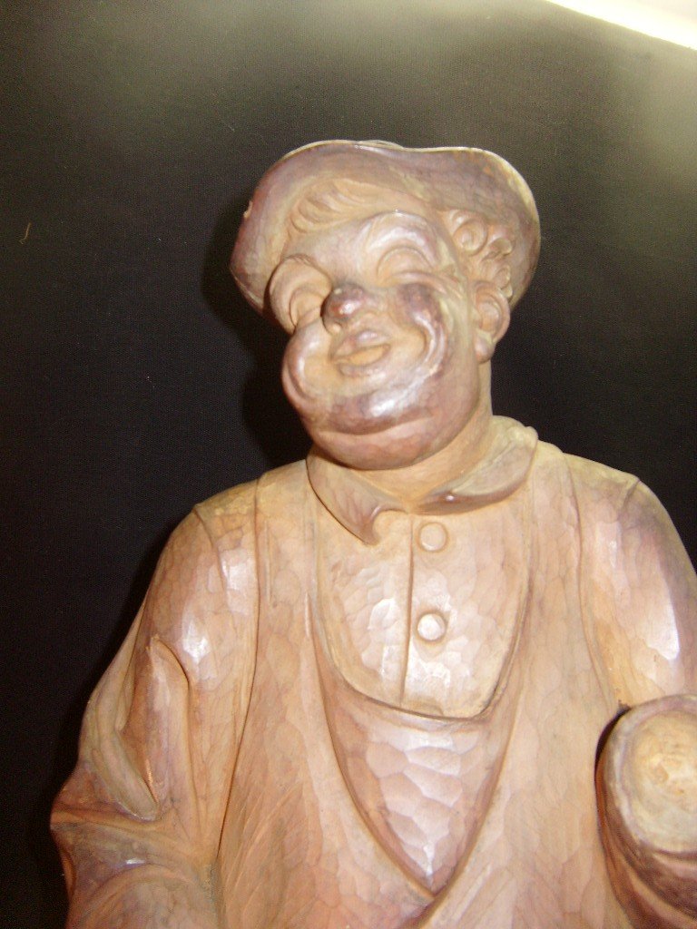 Statue En Bois, Jovial Artisan-photo-2