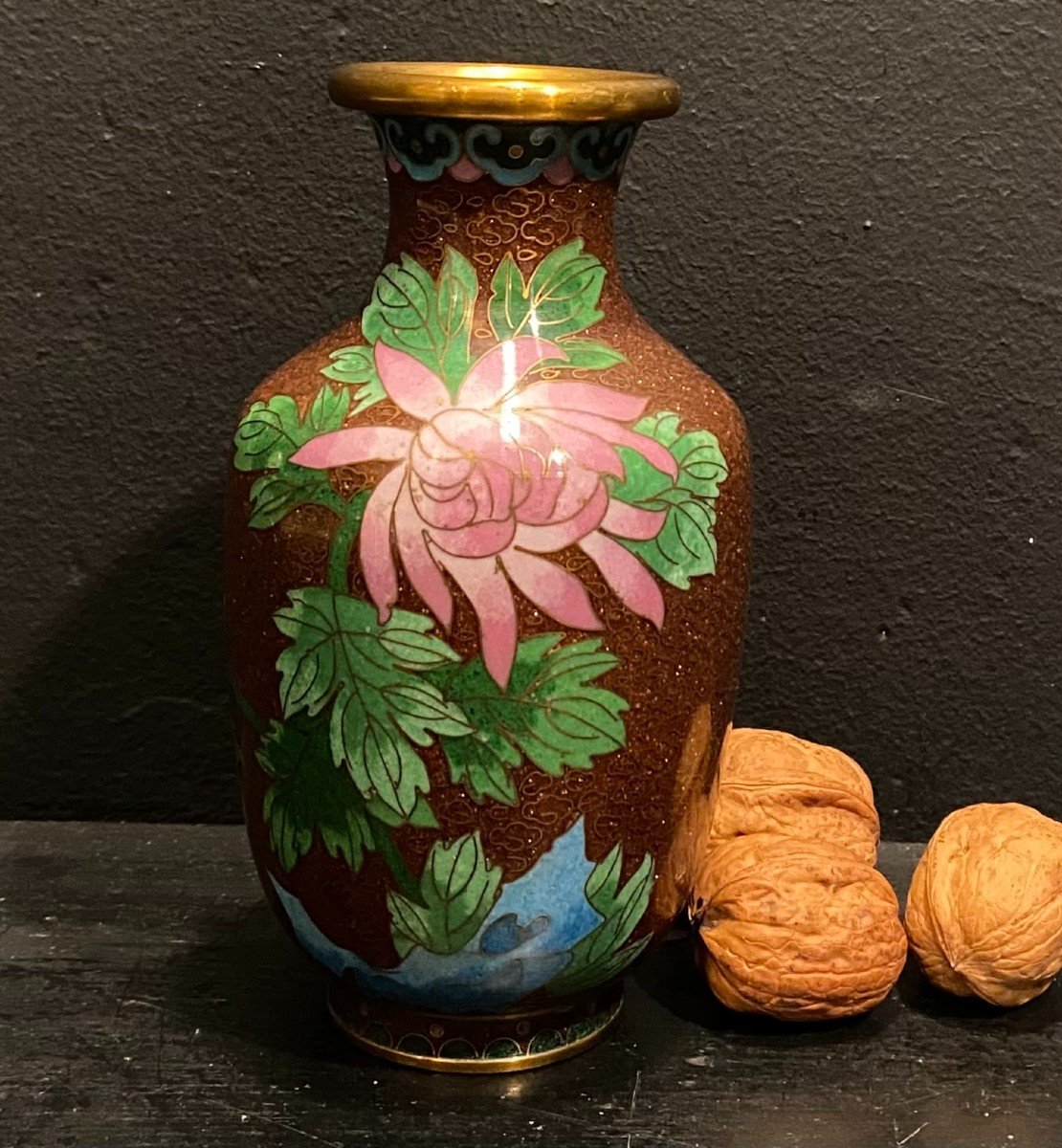 Petit Vase En émail Cloisonné