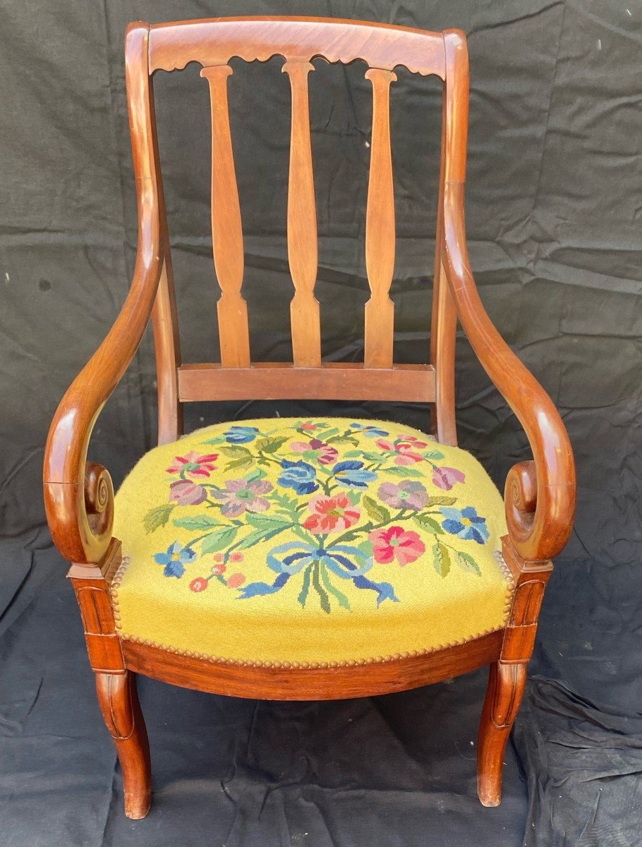 19th Century Mahogany Armchair