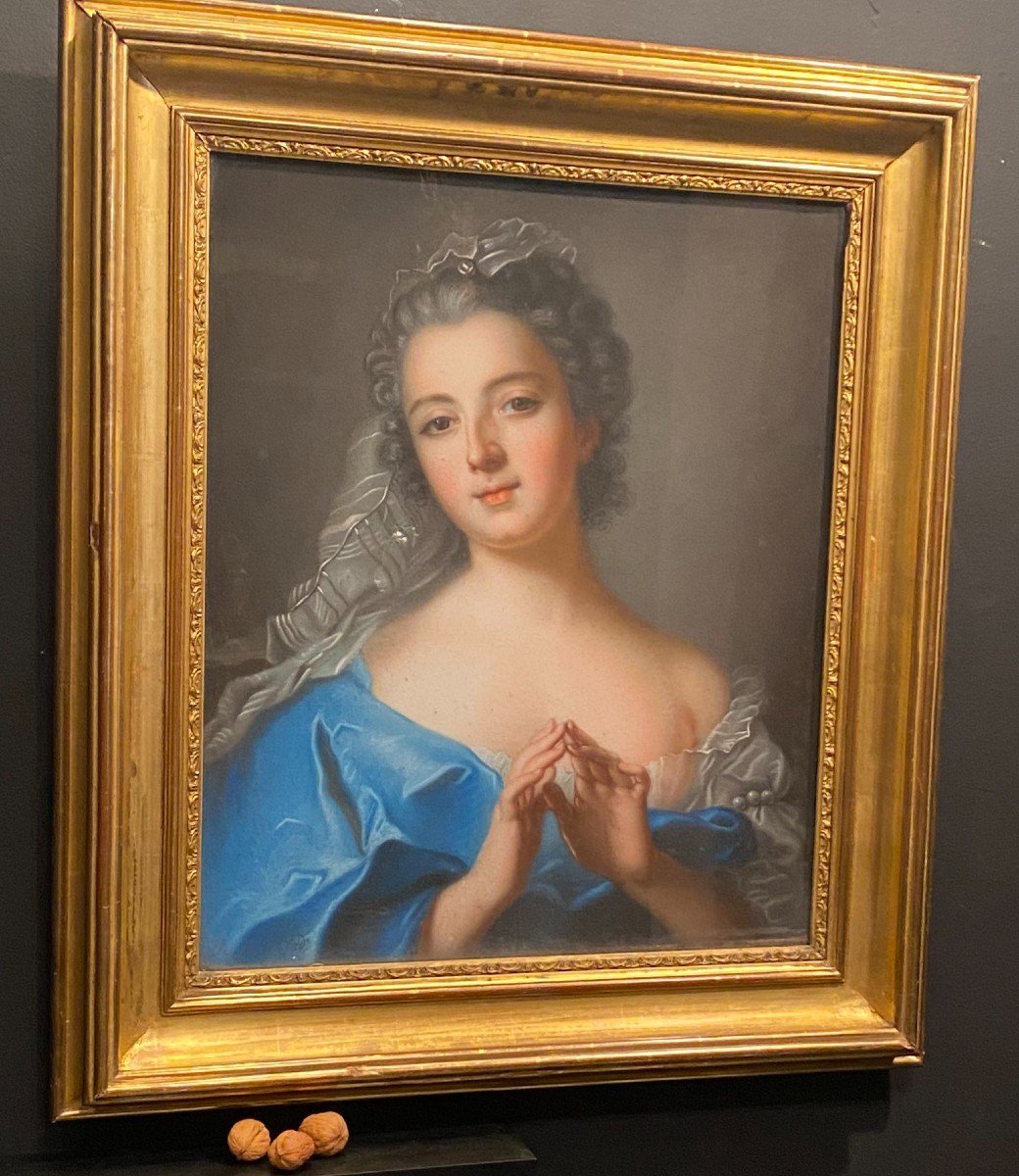 Tableau, Pastel De Femme Dans Le Gout De Rosalba Carriera-photo-2