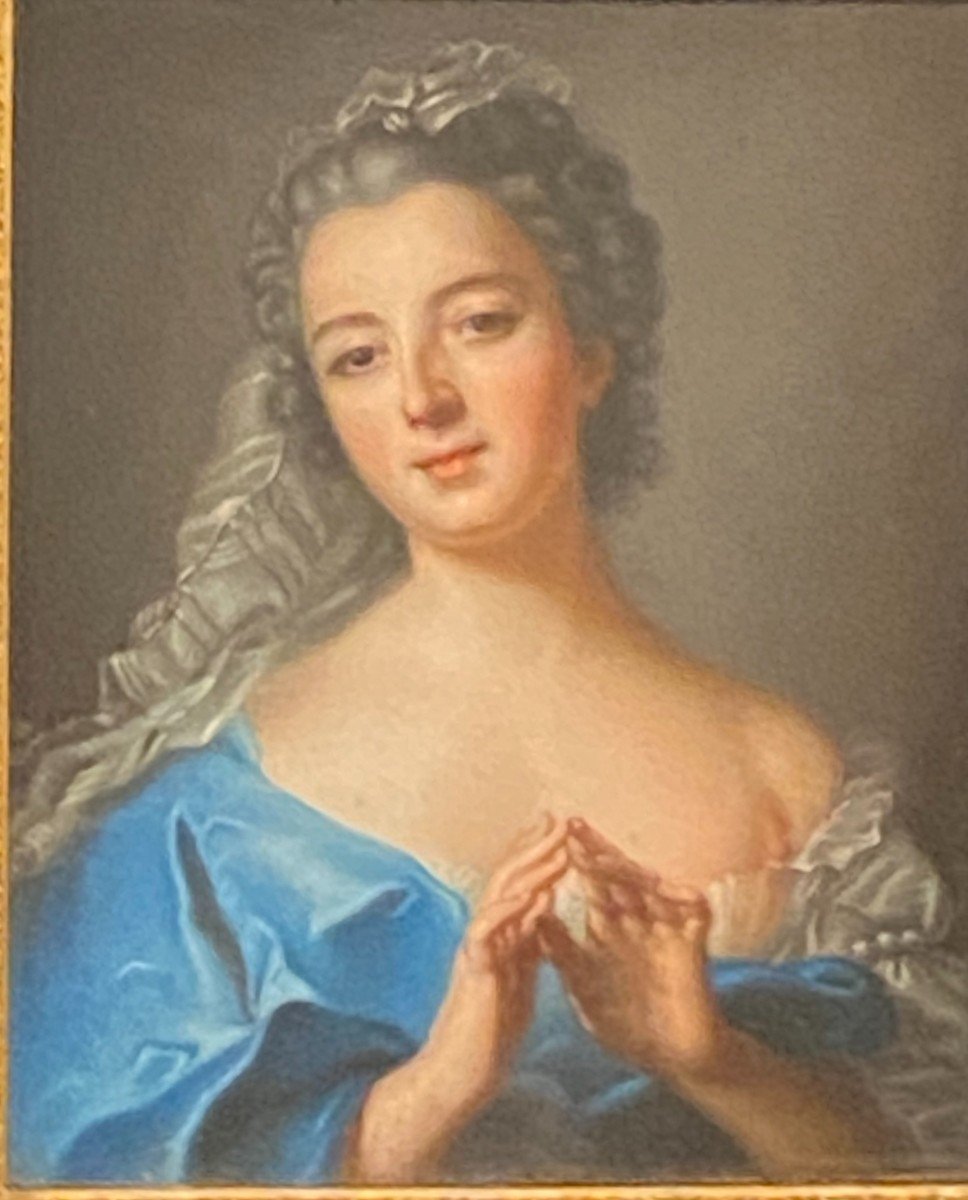 Tableau, Pastel De Femme Dans Le Gout De Rosalba Carriera-photo-3