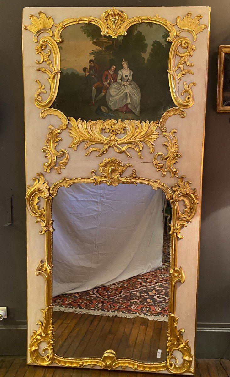 Large Louis XV Trumeau-photo-2