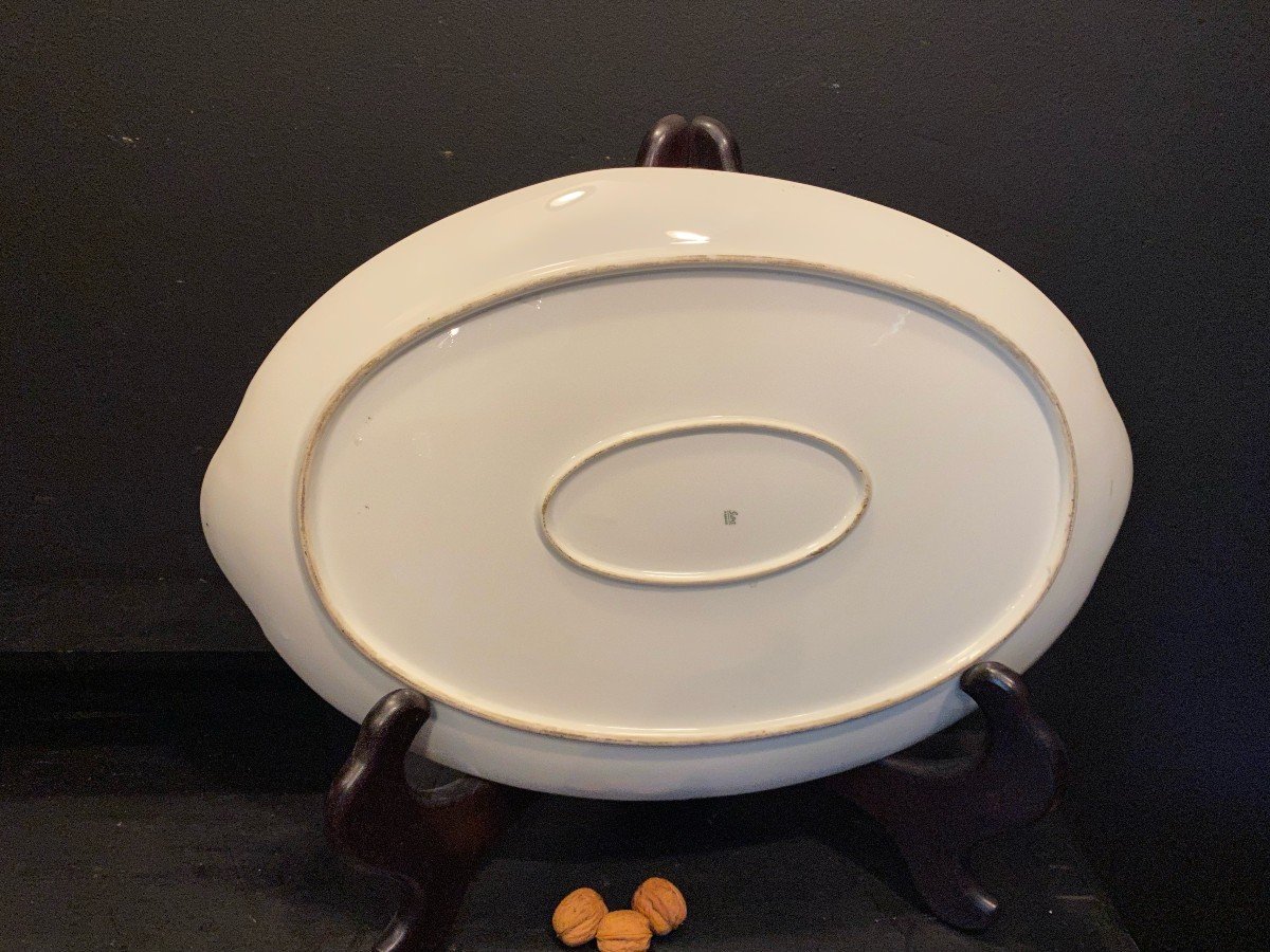 Large Oval Limoges Porcelain Dish-photo-1