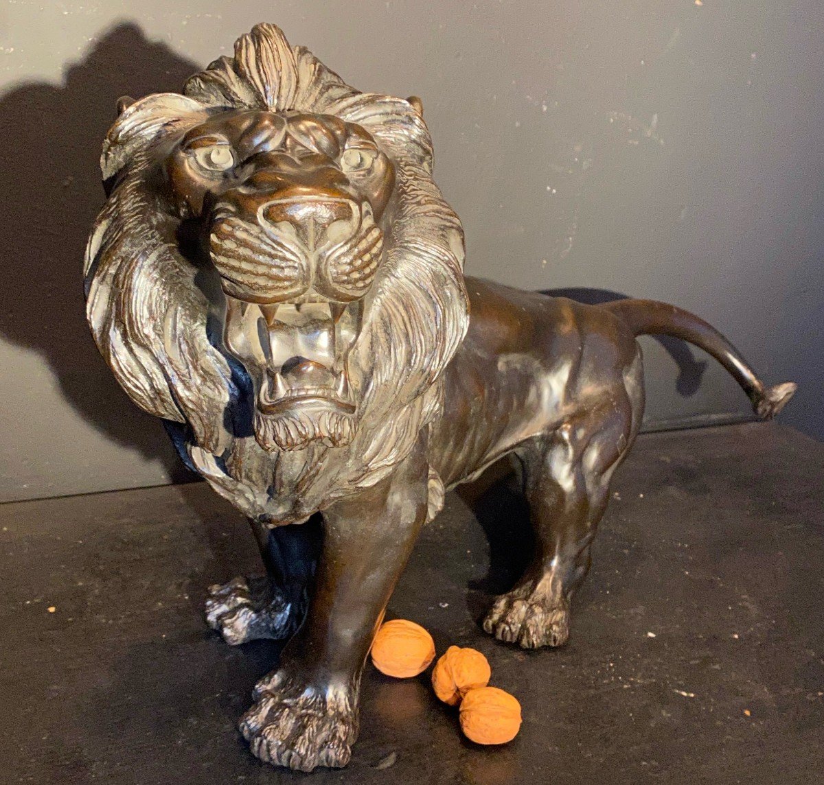 Lion En Bronze.-photo-1