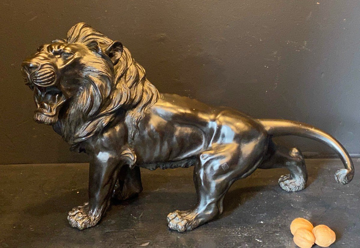 Lion En Bronze.-photo-8