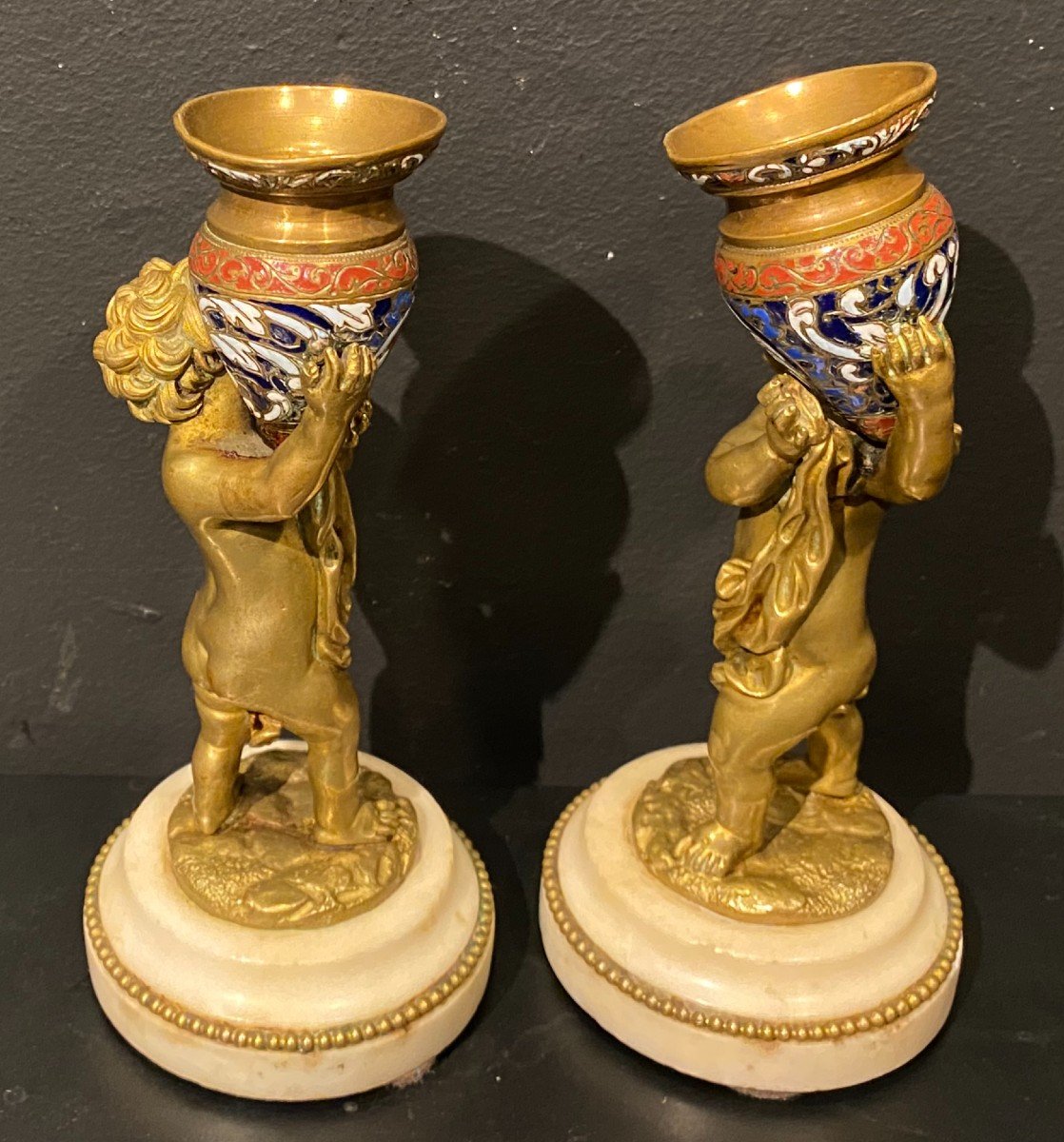 Pair Of Putti, Candlesticks-photo-1