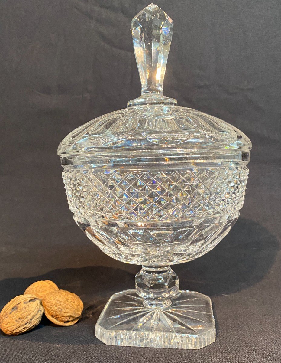 Cut Crystal Cup With Lid