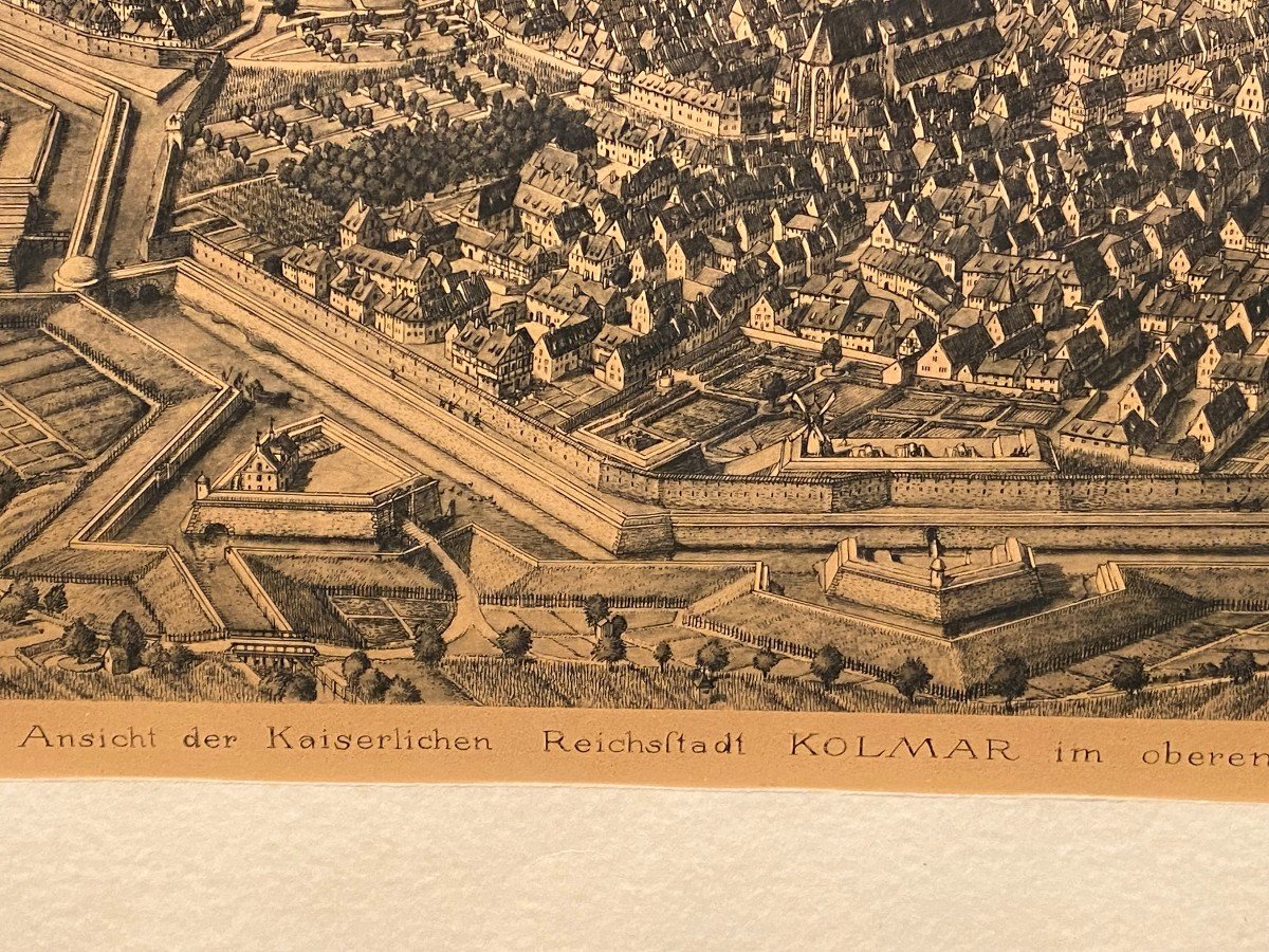 Drawing After A Plan Of Colmar From 1630-photo-3