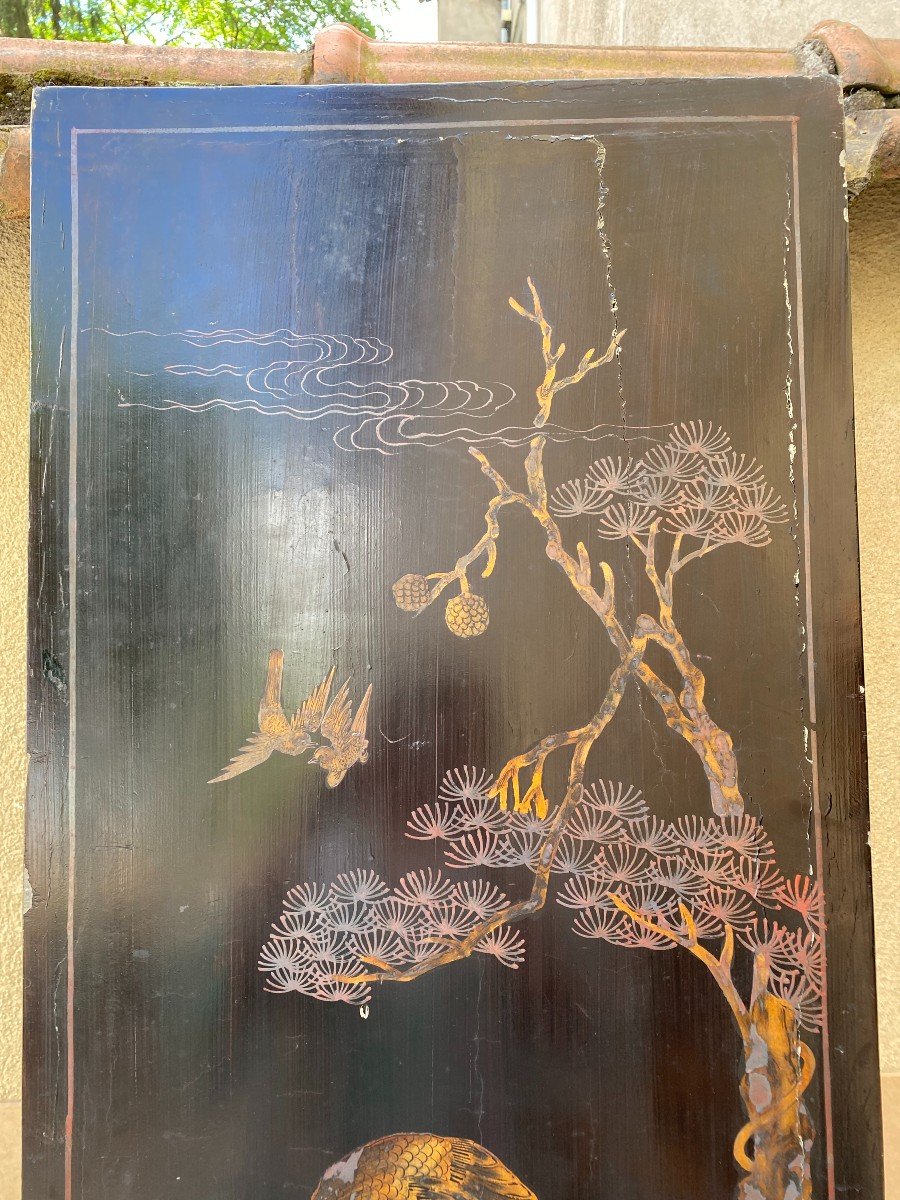 Panel In Lacquer And Hard Stones-photo-7