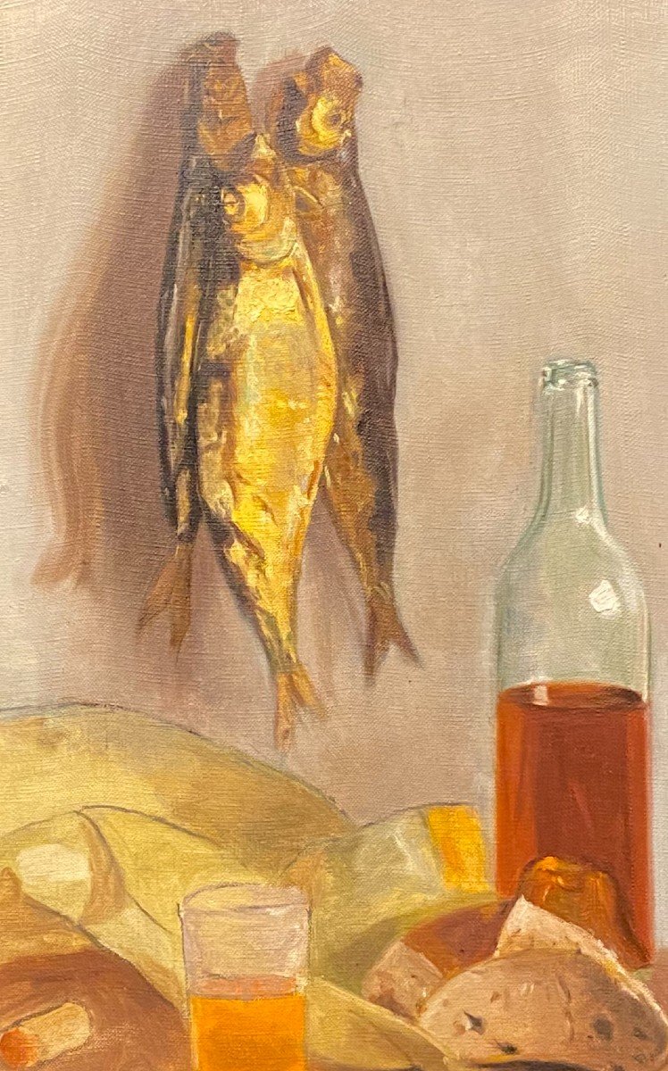 Painting, Still Life With Dried Fish-photo-4