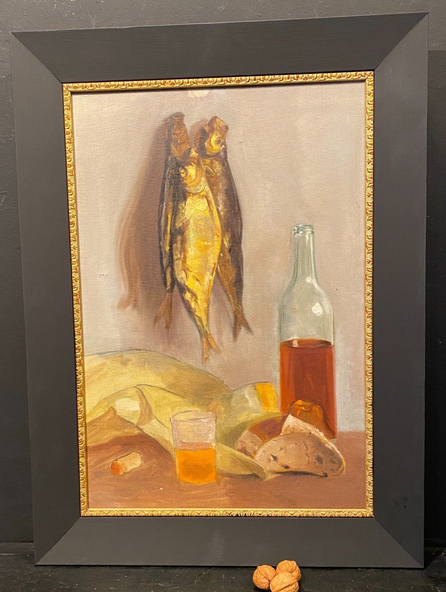 Painting, Still Life With Dried Fish