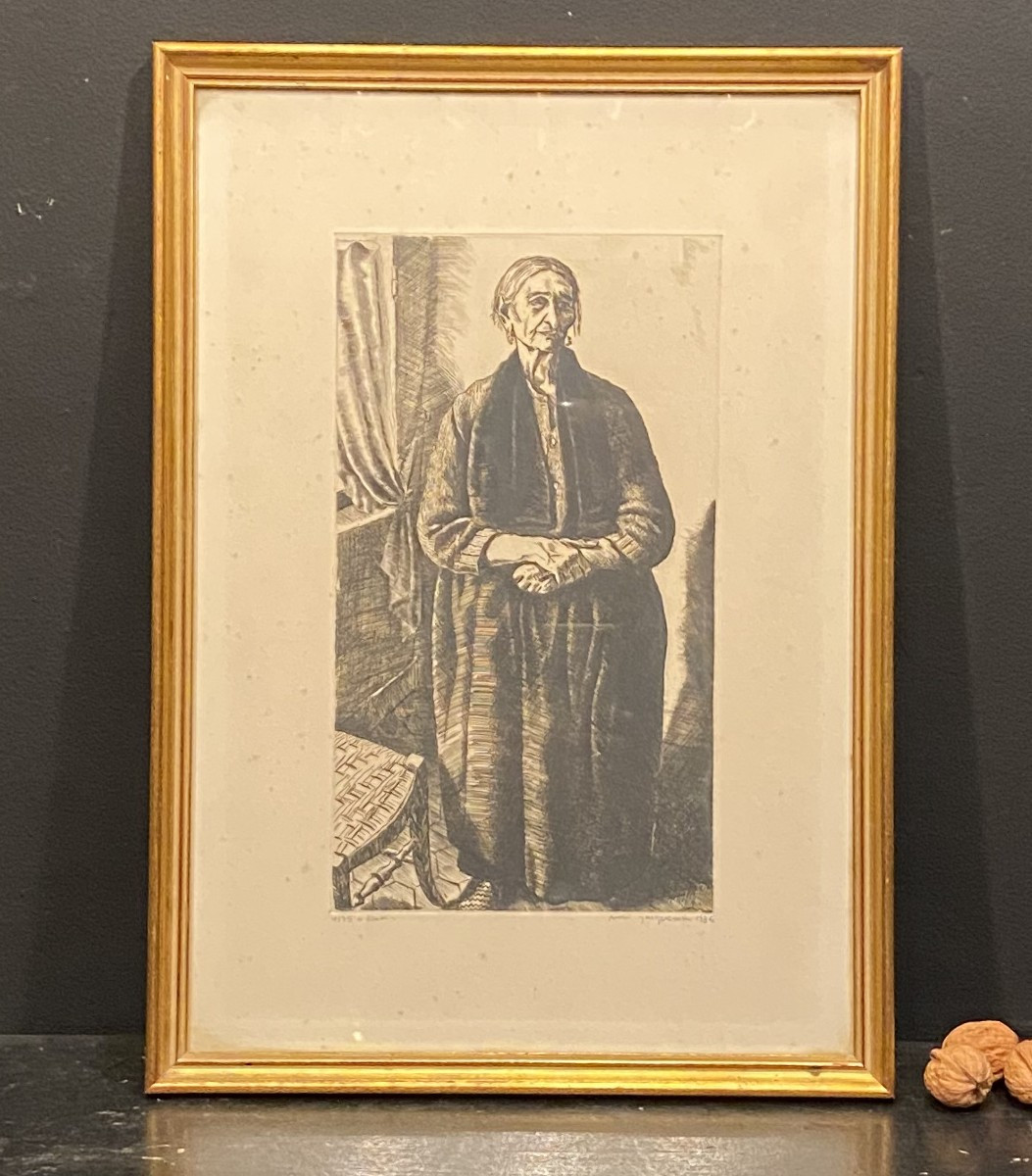 Engraving Signed André Jacquemin