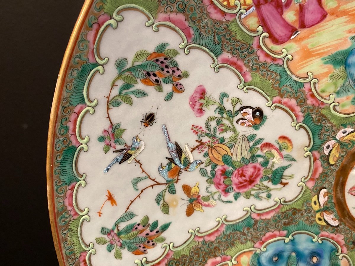 Large Dish China, Canton XIXth Century-photo-4