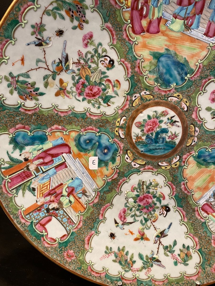 Large Dish China, Canton XIXth Century-photo-1