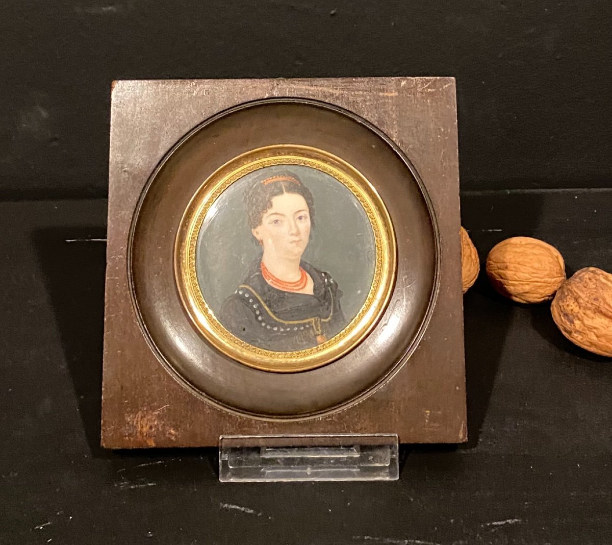 Miniature, Portrait Of Woman, Nineteenth Century