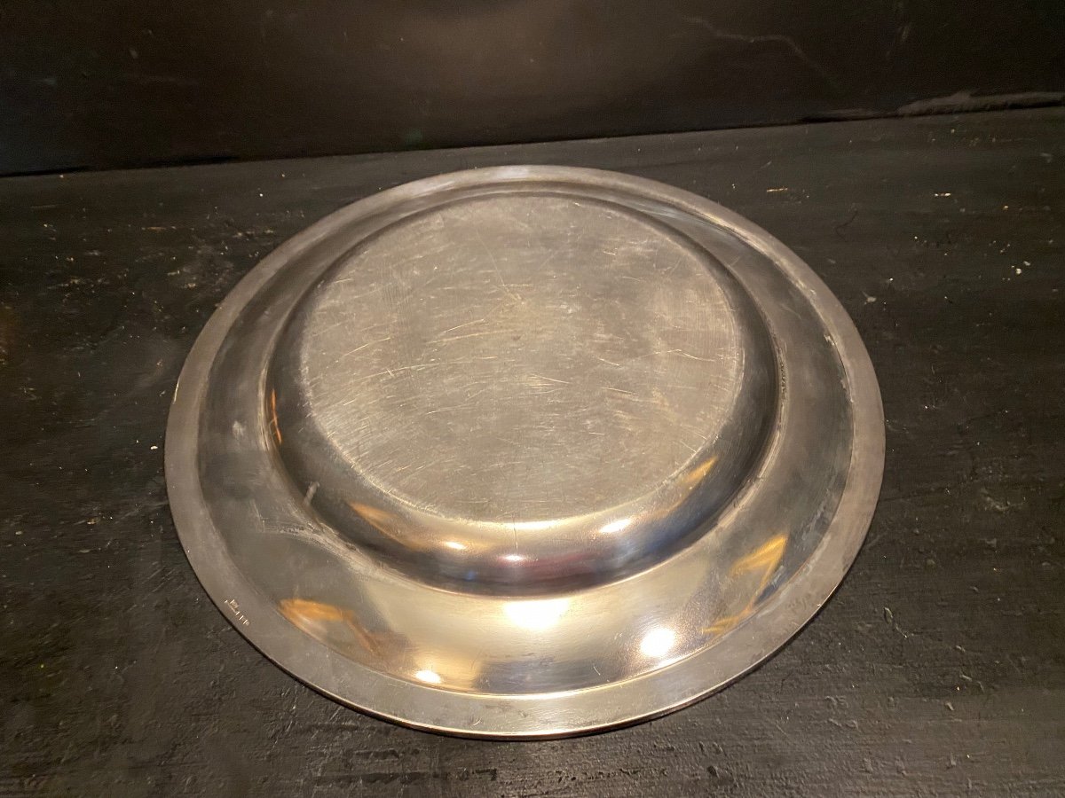Large Silver Metal Dish, Christofle-photo-4