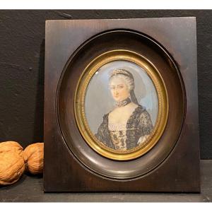 Miniature, Portrait Of A Lady Of Quality