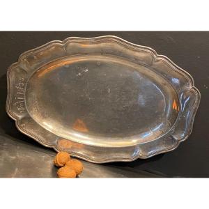 Silver Pewter Dish