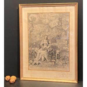 Gravure La Vierge Et l'Enfant De Dürer