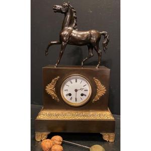Bronze Restoration Clock With Two Patinas