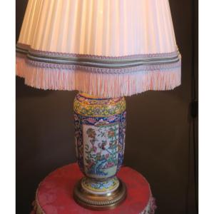19th Century Chinese Vase Mounted As A Lamp