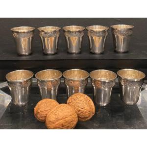 10 Goblets In Sterling Silver