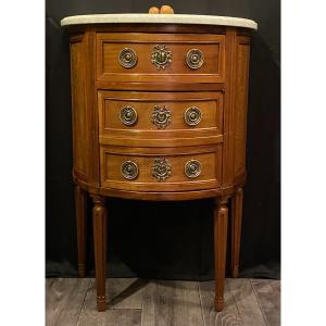 Louis XVI Style Half Moon Commode