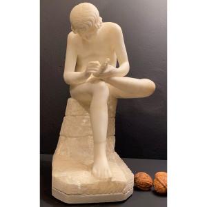 Sculpture En Albâtre, Le Tireur d'épine