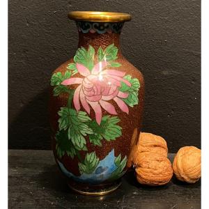 Small Cloisonne Enamel Vase