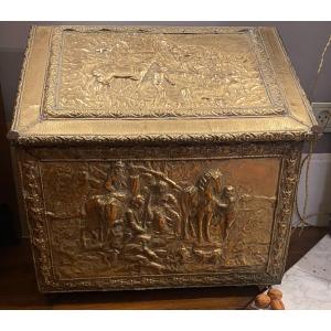 Repoussé Brass Chest