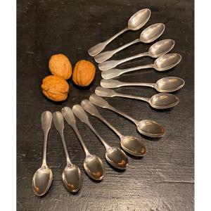 12 Silver Coffee Spoons