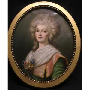 Portrait Of A Young Woman In Bust