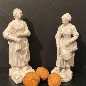 Two Small Statuettes, Biscuits