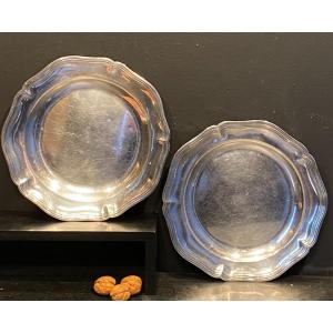 Pair Of 18th Century Solid Silver Dishes