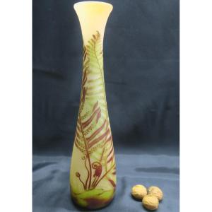 Gallé Vase, Fern Model